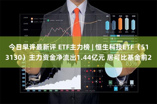 今日早评最新评 ETF主力榜 | 恒生科技ETF（513130）主力资金净流出1.44亿元 居可比基金前2
