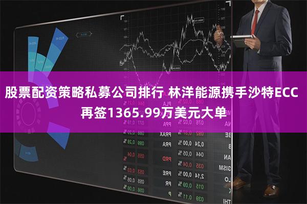 股票配资策略私募公司排行 林洋能源携手沙特ECC 再签1365.99万美元大单